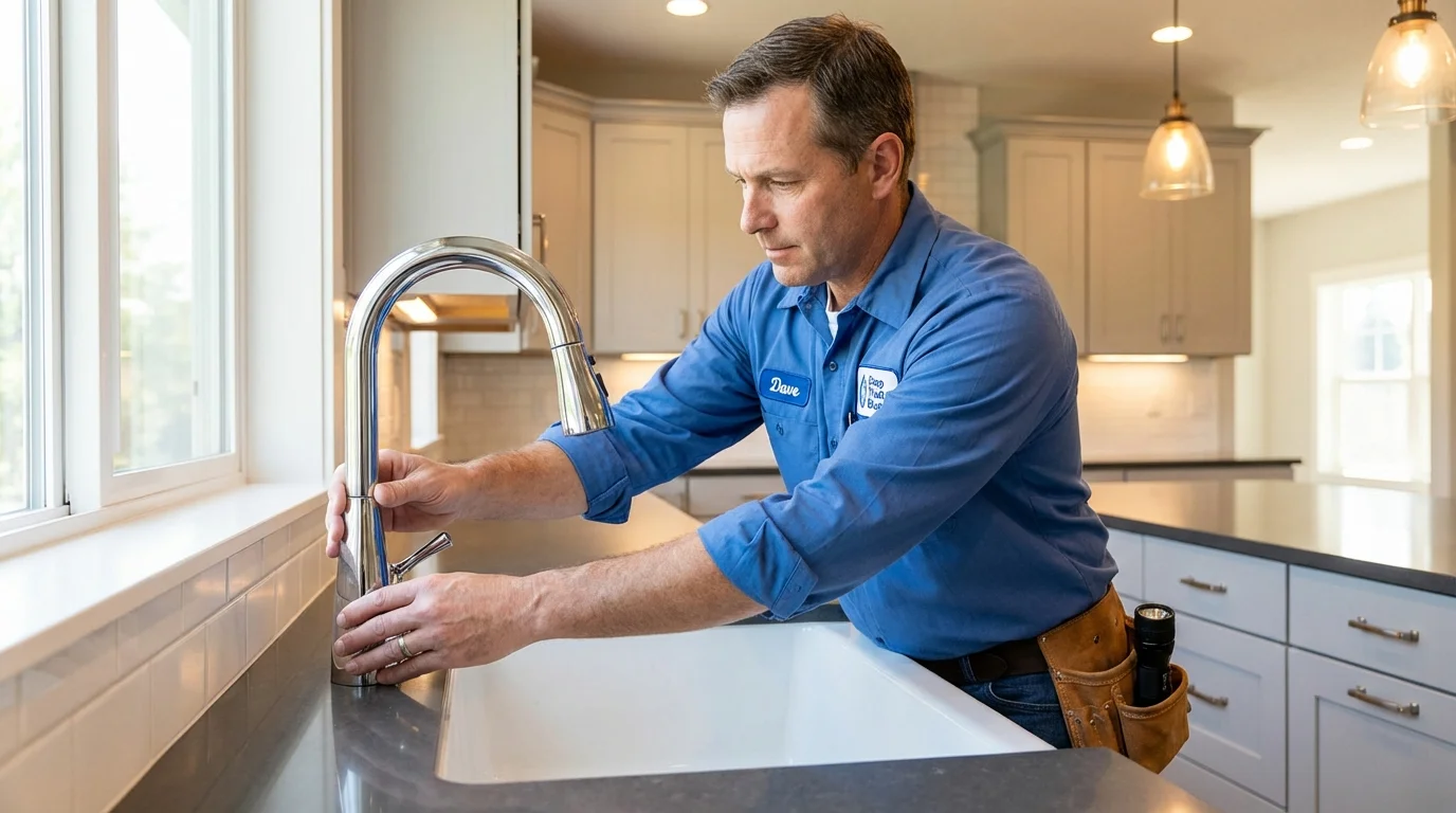 Kitchen faucet installation by Johns Plumbing LLC in Jewett